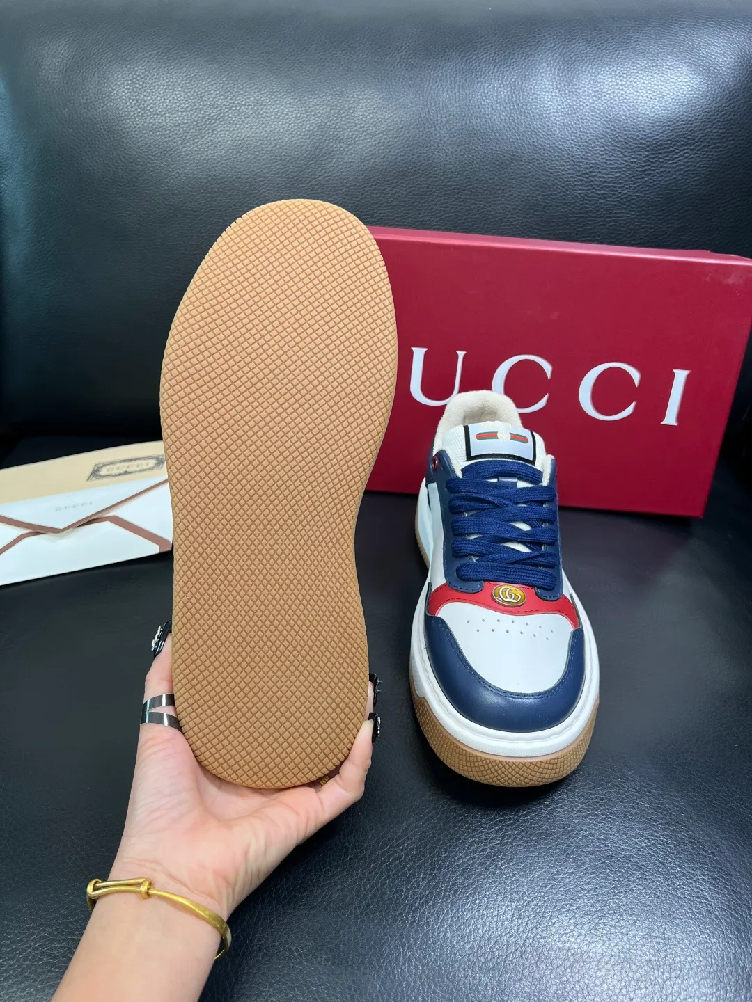 Men's shoes 💰780 Gucci high quality top crafts Gucci counter new original factory configuration, imported cowhide fabric from Italy, imported cowhide lining, breathable and comfortable, sole: original factory special supply original sole super comfortable, original factory and single goods, welcome to compare, code number 38-44 (customized 45)